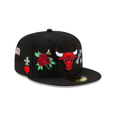 Sapca New Era Chicago Bulls NBA Icon 59FIFTY Fitted - Negrii